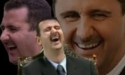 Assad laugh