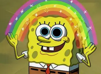 spongebob rainbow