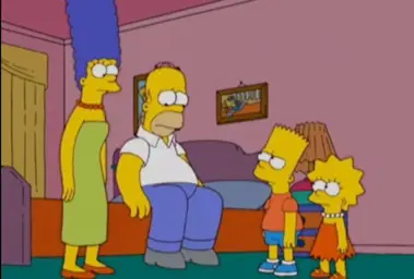 Simpsons three kids no money