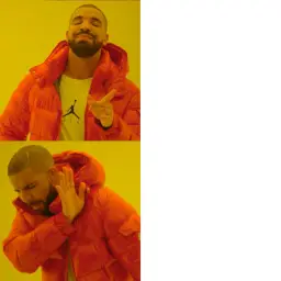 Inverse Drake Hotline Bling