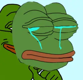 Crying Pepe Mask