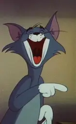 Tom the Cat (Tom and Jerry) Laughing and Pointing