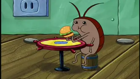 Spongebob Cockroach Eating