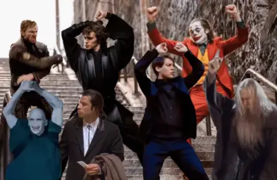 Joker, Tobey, and the crew