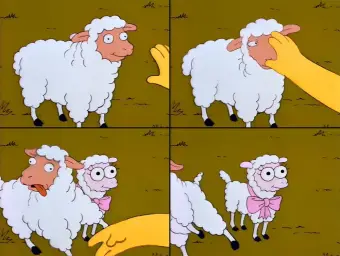 Simpsons sheep