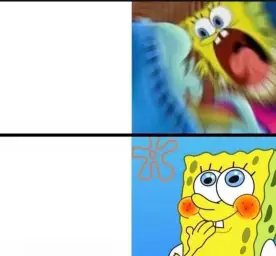 spongebob yelling