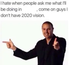 Blank 2020 vision guy