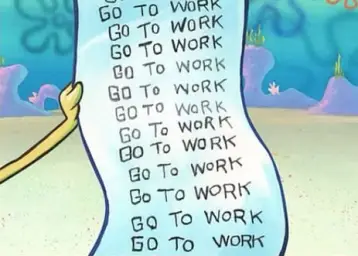 Spongebob Work Schedule