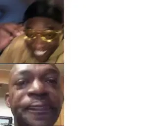 Black Guy Laughing Crying Flipped