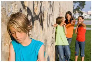 Kids laughing at other kid