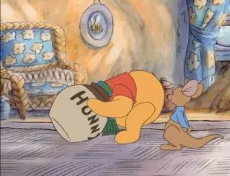 Pooh in Honey Pot