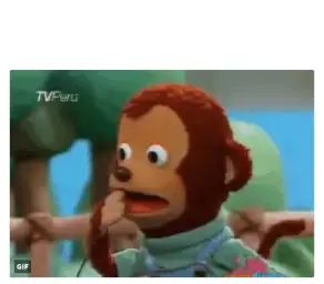 Shocked monkey puppet