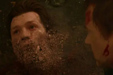 Spiderman getting Thanos snapped