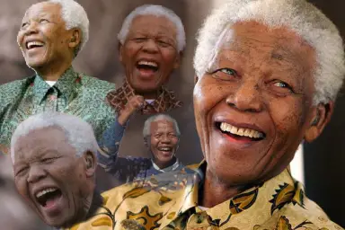 Mandela Laughing in Quarantine