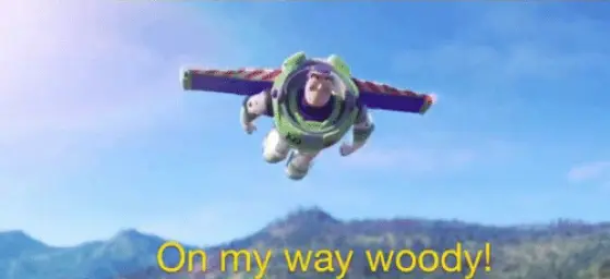 On my way woody!