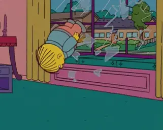 The Simpsons - Ralph Wiggum - window