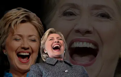 Hillary Clinton laughing