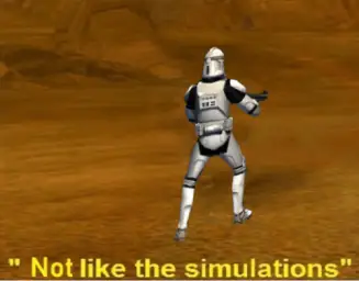 not like the simulations