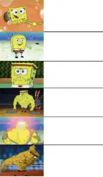 6 panel buff spongebob