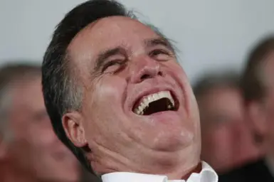 Mitt Romney laughing