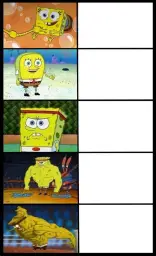 Increasingly Buff Spongebob