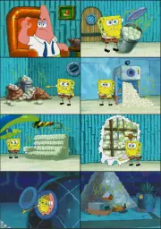 Spongebob Diapers, with captions