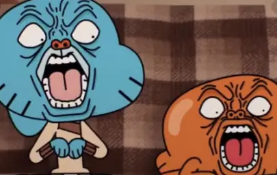 Gumball Traumatized Face