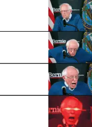 Red eyes bernie