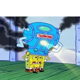 Spongebob Thinking Hard