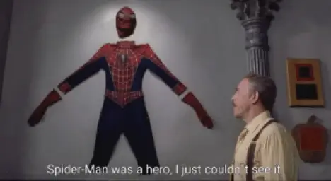 Spiderman was a hero