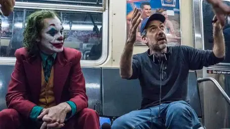 Joker Listening to Todd Phillips on a Subway