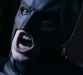 Batman yelling