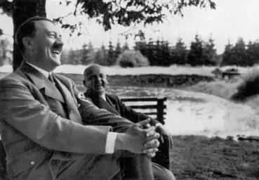 Adolf Hitler laughing