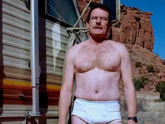 walter white in underwear