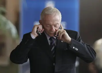 Jerry Jones on phone