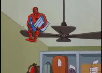 Spiderman on Fan