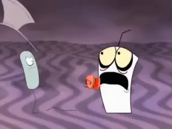 Master Shake meeting Jerry and his axe