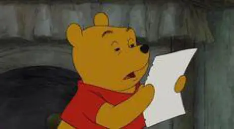 Pooh Reading