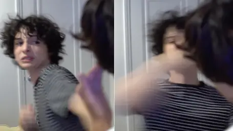 Finn Wolfhard Punching