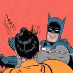 Batman Slapping Robin gif