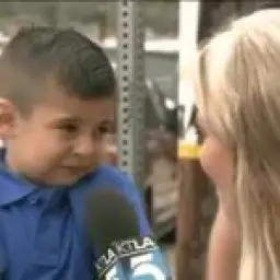 crying kid interview