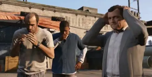 GTA 5 Frank , Travis , Michael