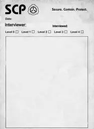 SCP interview document