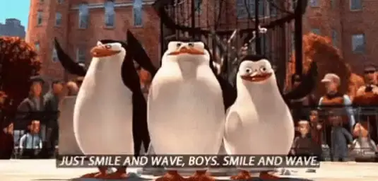 Just smile and wave boys