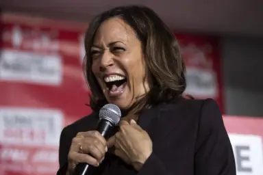 Kamala laughing