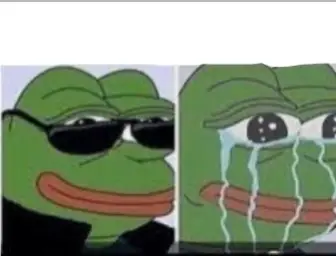 Cool Pepe V.S. Crying Pepe