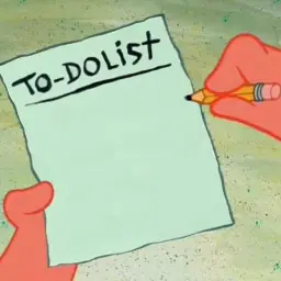 To-do list spongebob