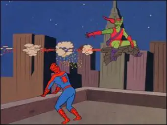 Spiderman and Green Goblin