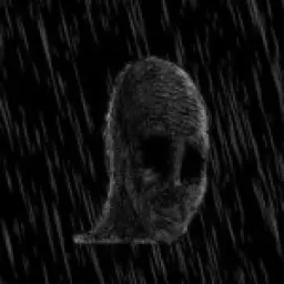 depressed wojak with rain