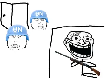 trollface surrounded